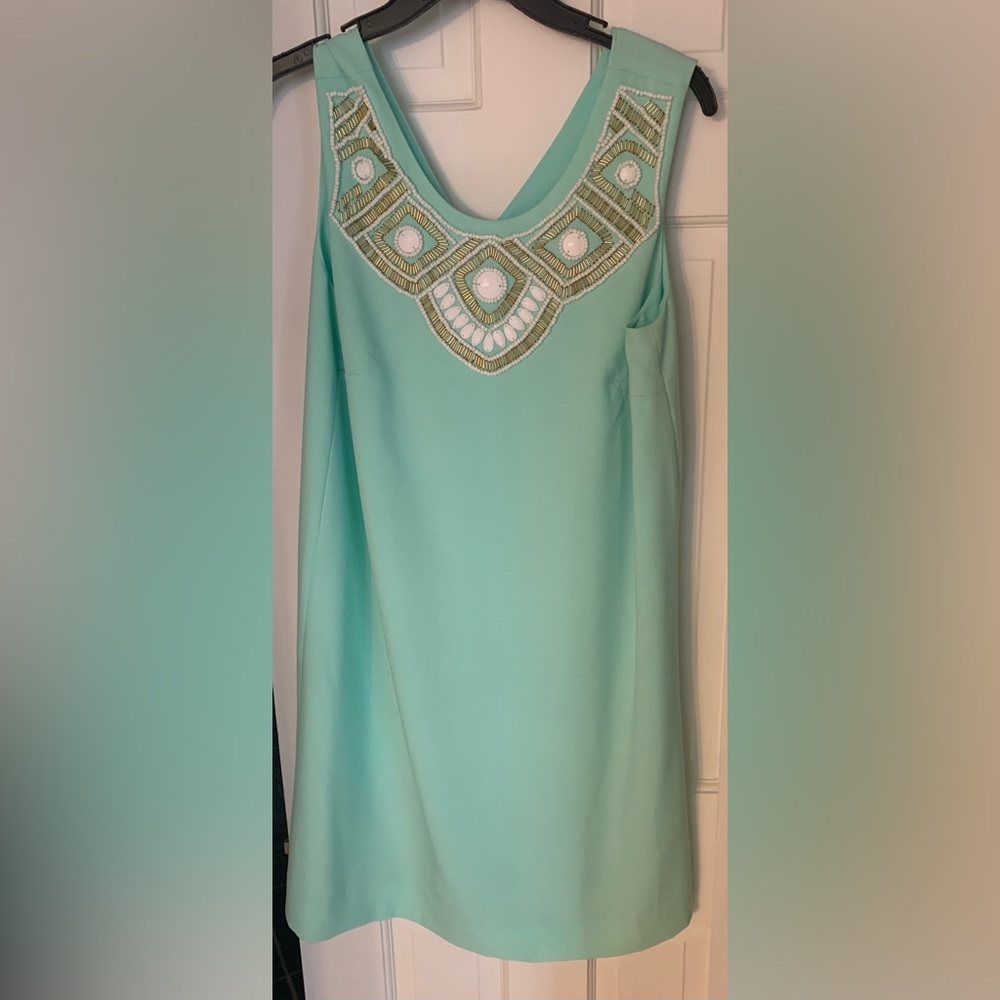 🌴Lilly Pulitzer🌴 Mint Sabrina Beaded Dress
